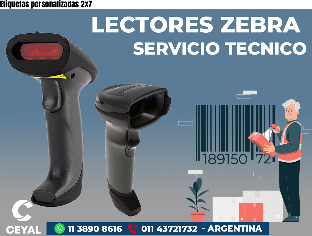 Etiquetas personalizadas 2x7