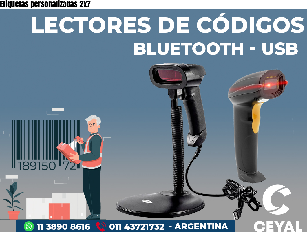 Etiquetas personalizadas 2x7