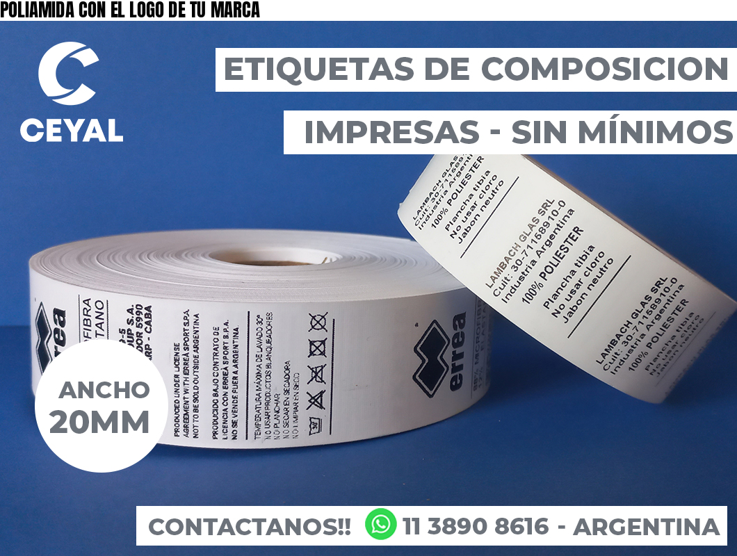 POLIAMIDA CON EL LOGO DE TU MARCA