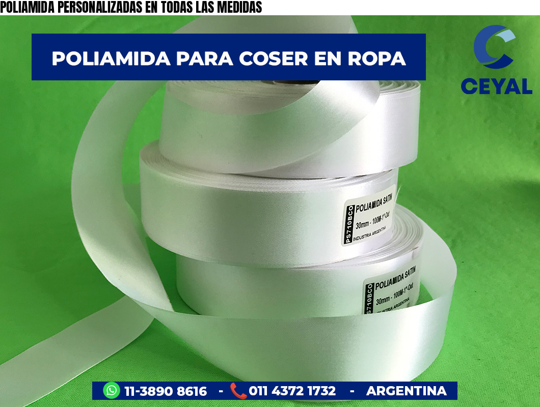 POLIAMIDA PERSONALIZADAS EN TODAS LAS MEDIDAS