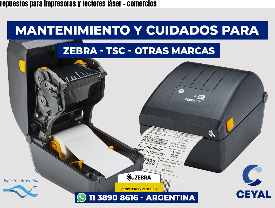 repuestos para impresoras y lectores láser – comercios