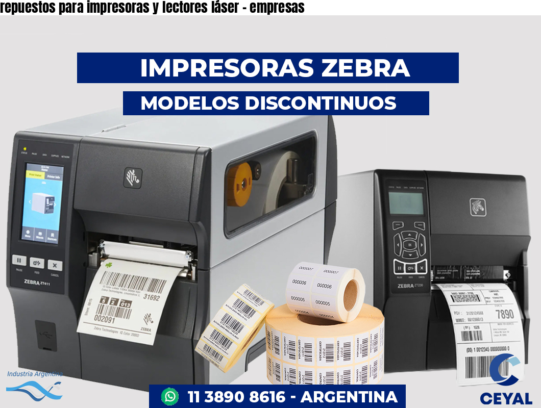 repuestos para impresoras y lectores láser - empresas