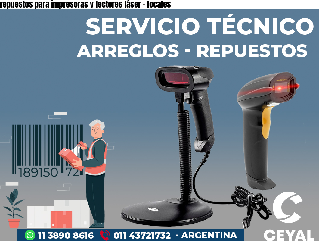 repuestos para impresoras y lectores láser - locales