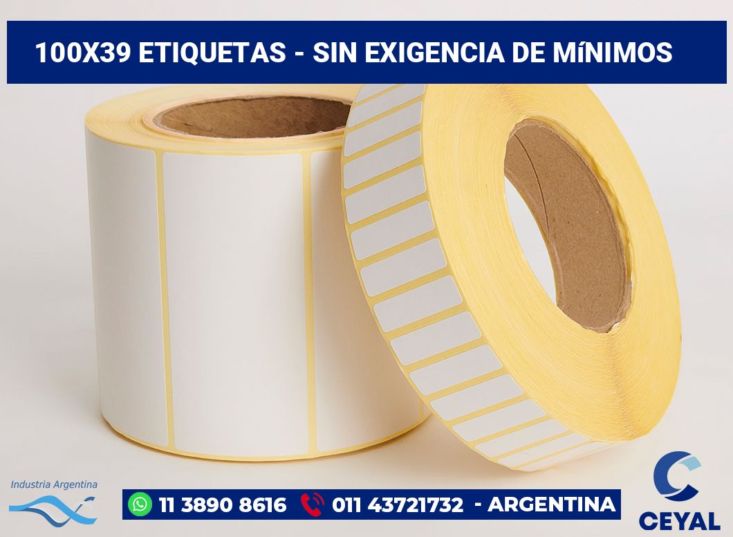 100x39 Etiquetas
