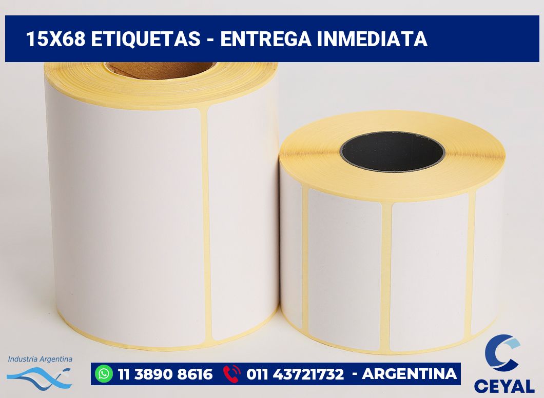 15×68 Etiquetas