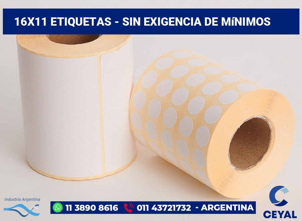 16x11 Etiquetas