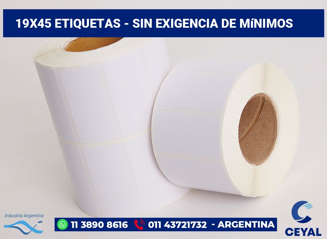 19x45 Etiquetas
