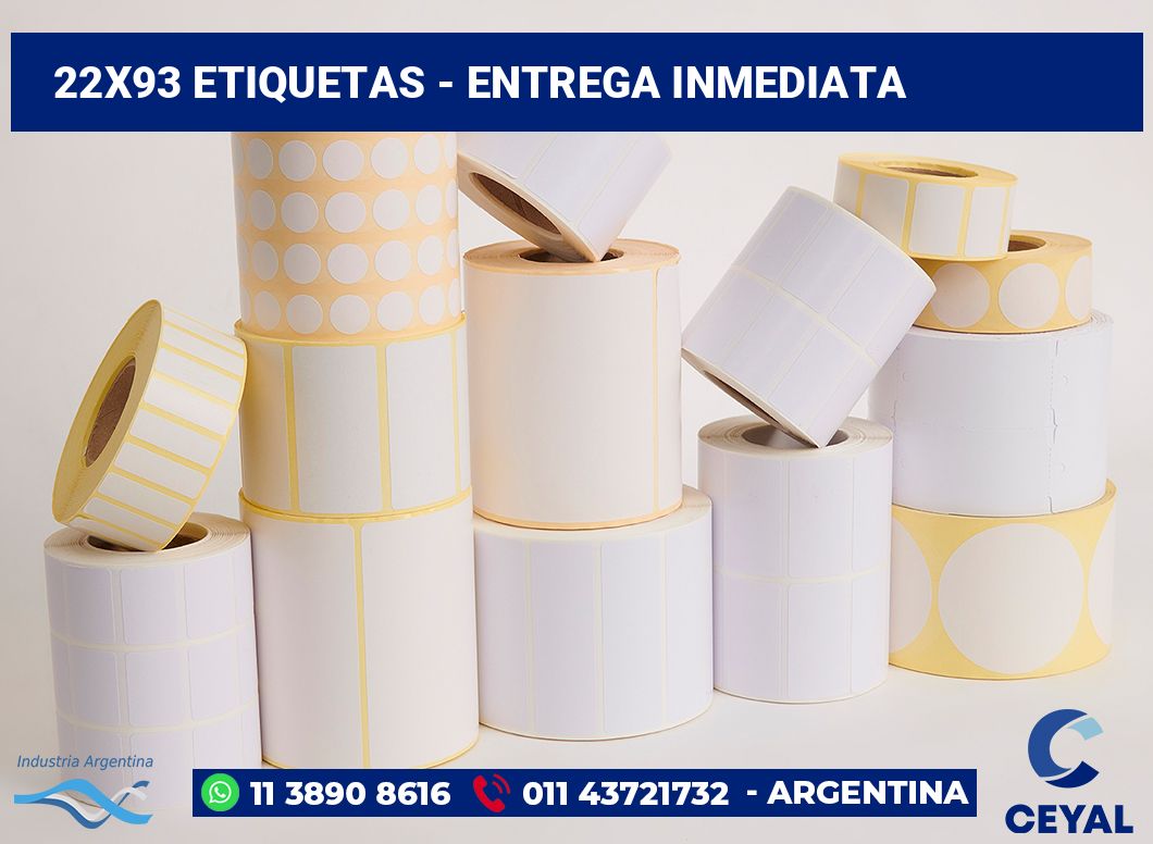 22x93 Etiquetas