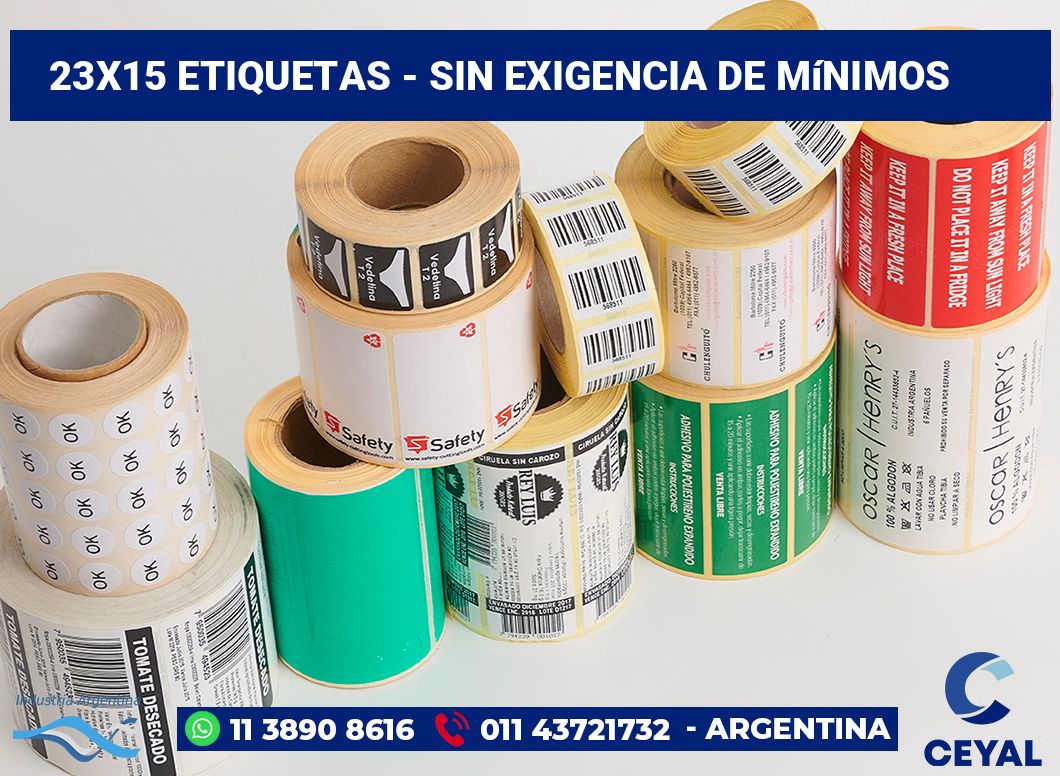 23x15 Etiquetas