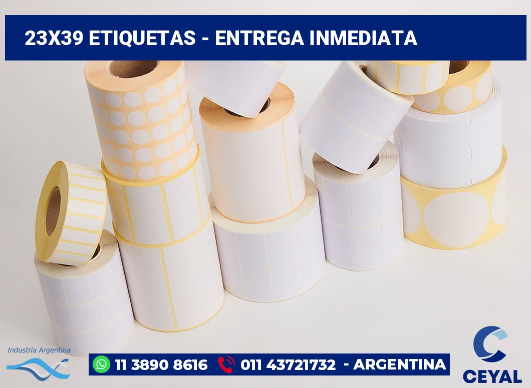 23×39 Etiquetas