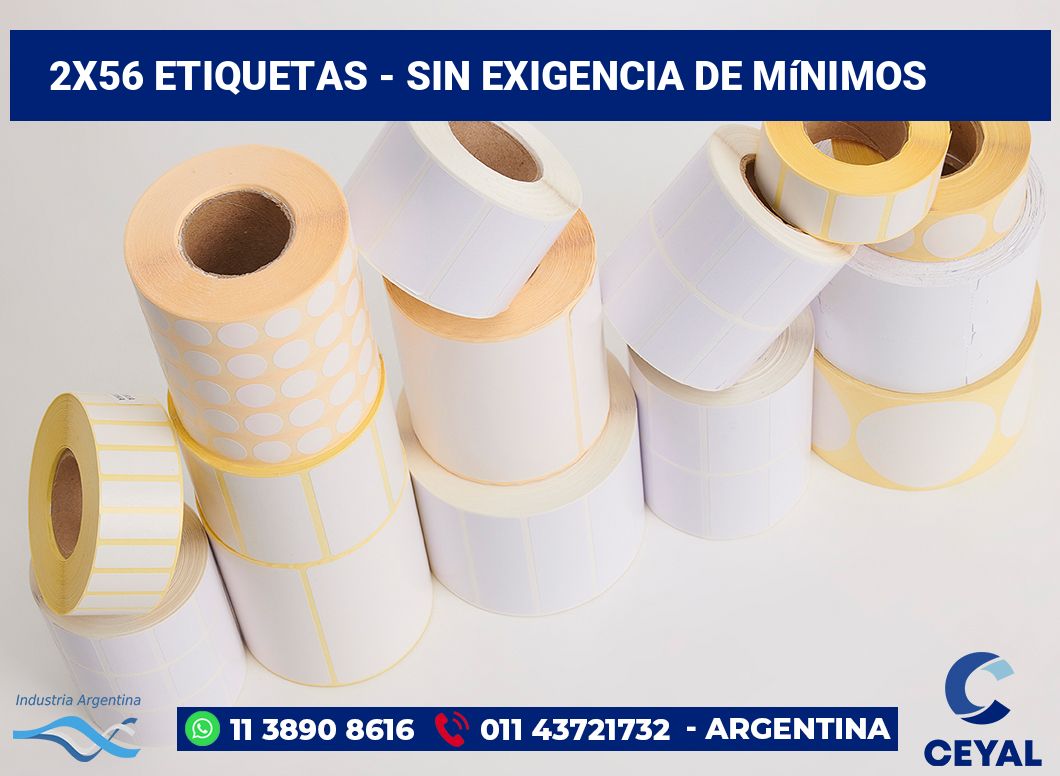 2×56 Etiquetas