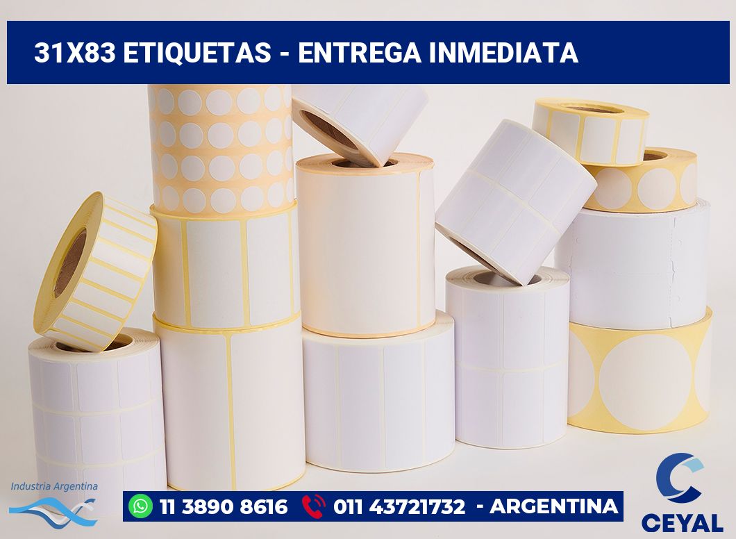 31x83 Etiquetas