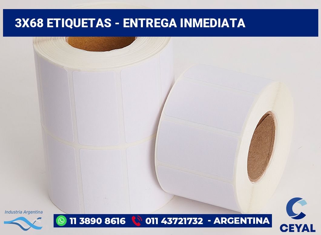 3x68 Etiquetas