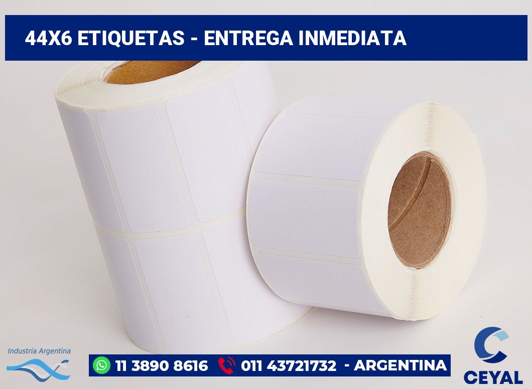 44x6 Etiquetas
