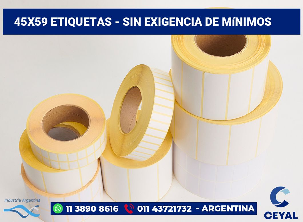 45×59 Etiquetas