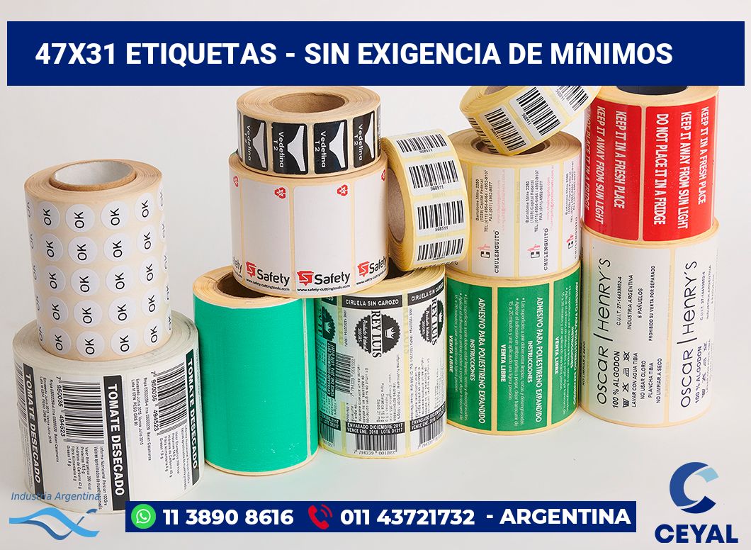 47×31 Etiquetas