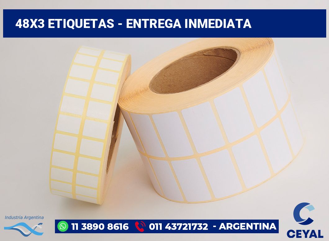 48x3 Etiquetas