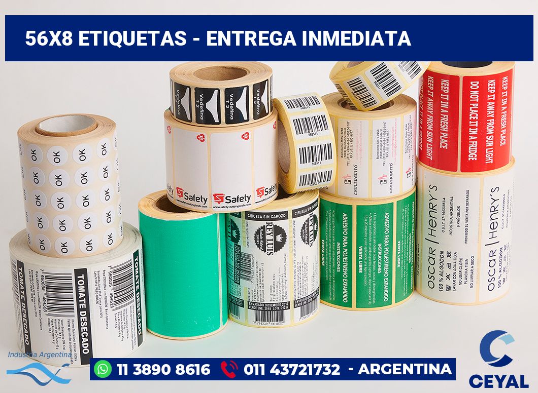 56x8 Etiquetas