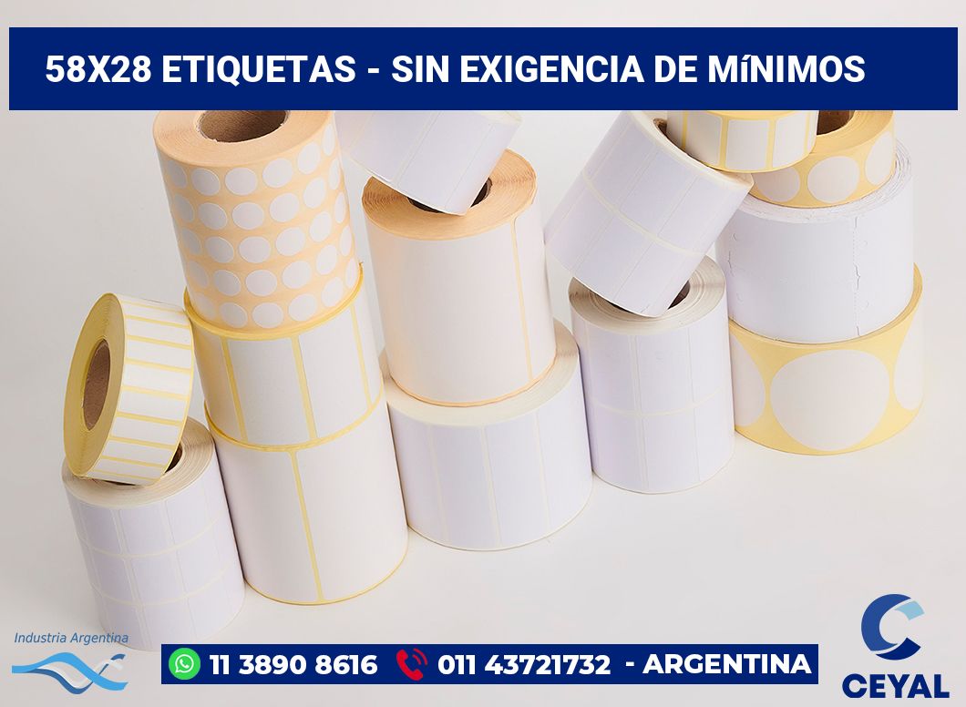 58×28 Etiquetas