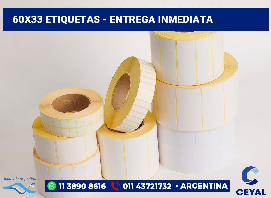 60×33 Etiquetas