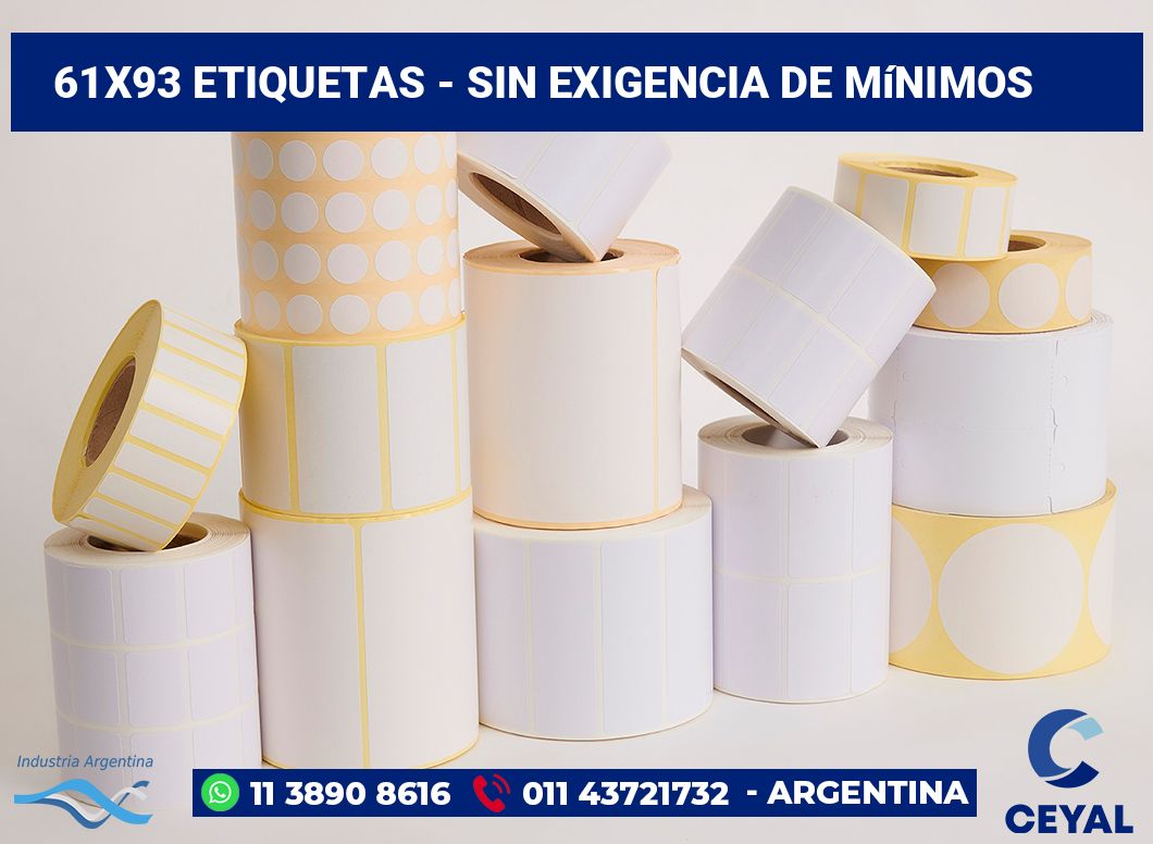 61x93 Etiquetas