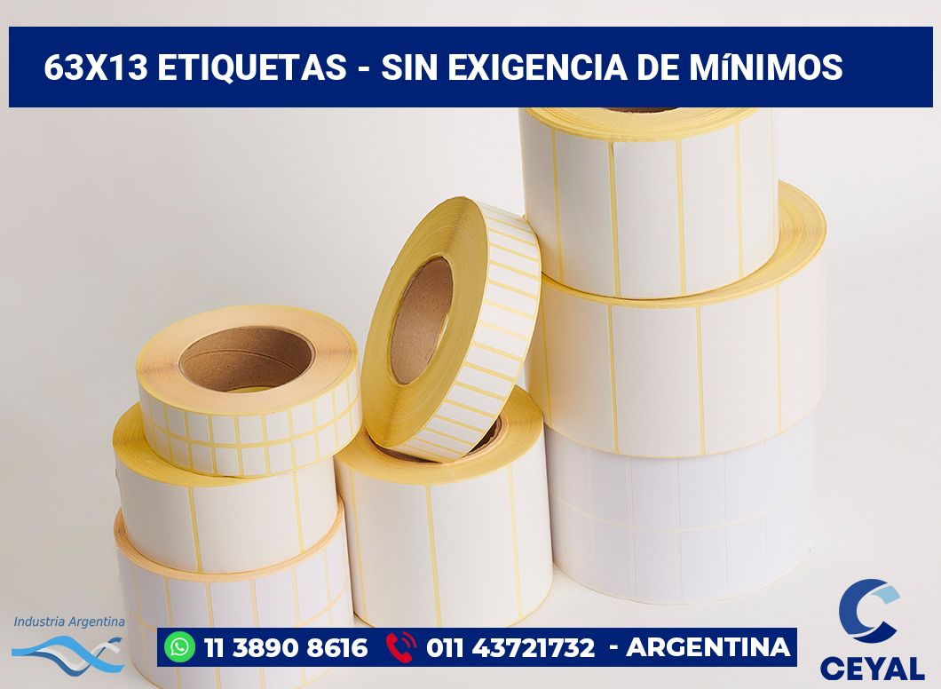 63x13 Etiquetas
