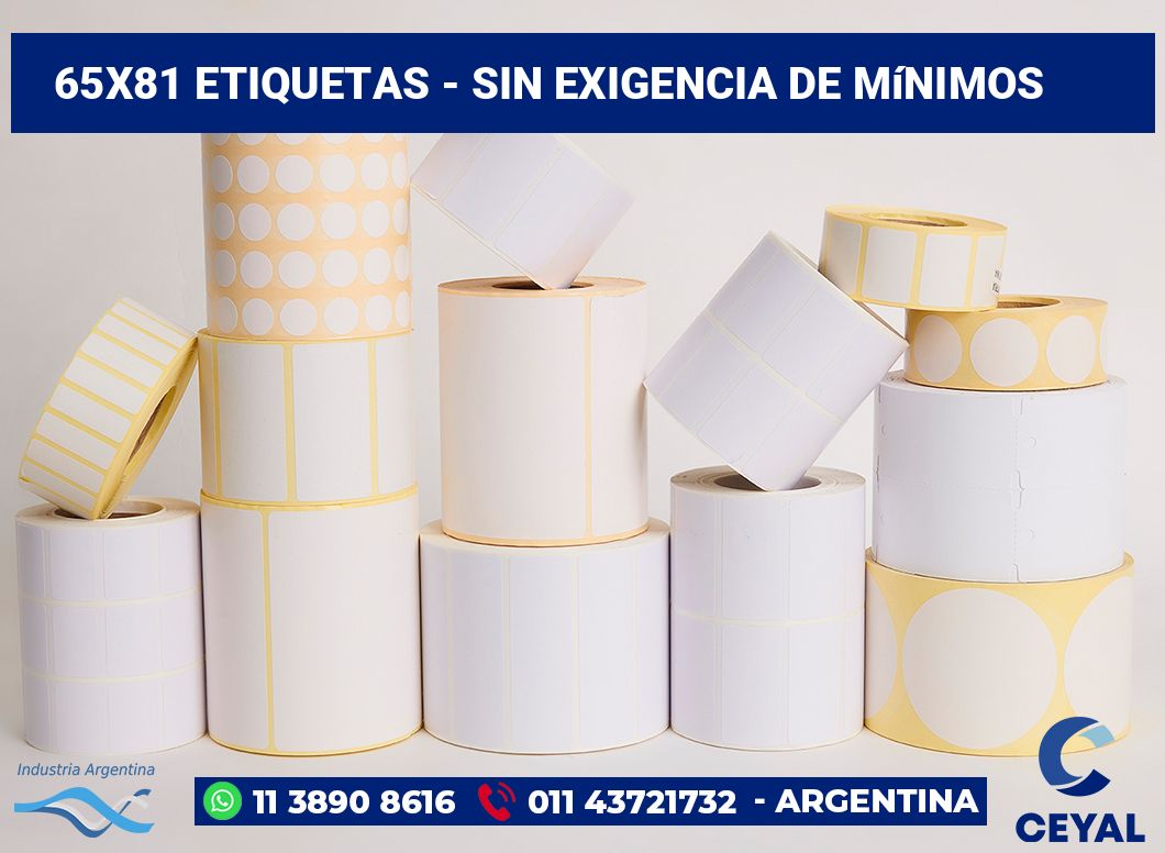 65x81 Etiquetas