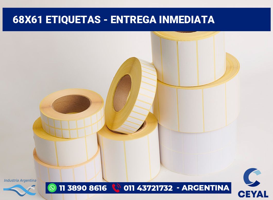 68×61 Etiquetas