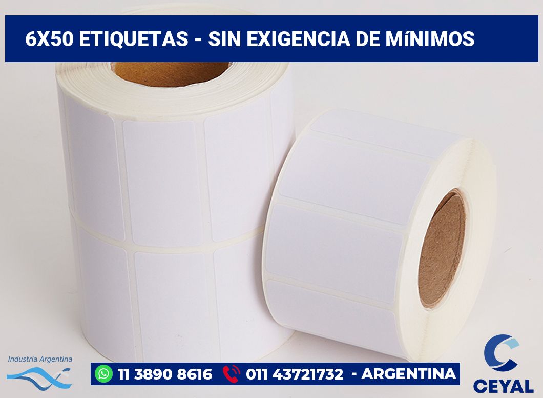 6x50 Etiquetas