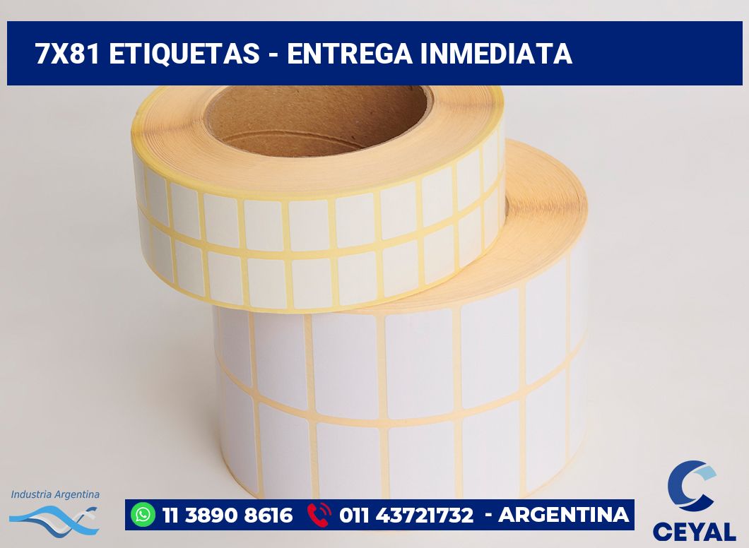 7×81 Etiquetas
