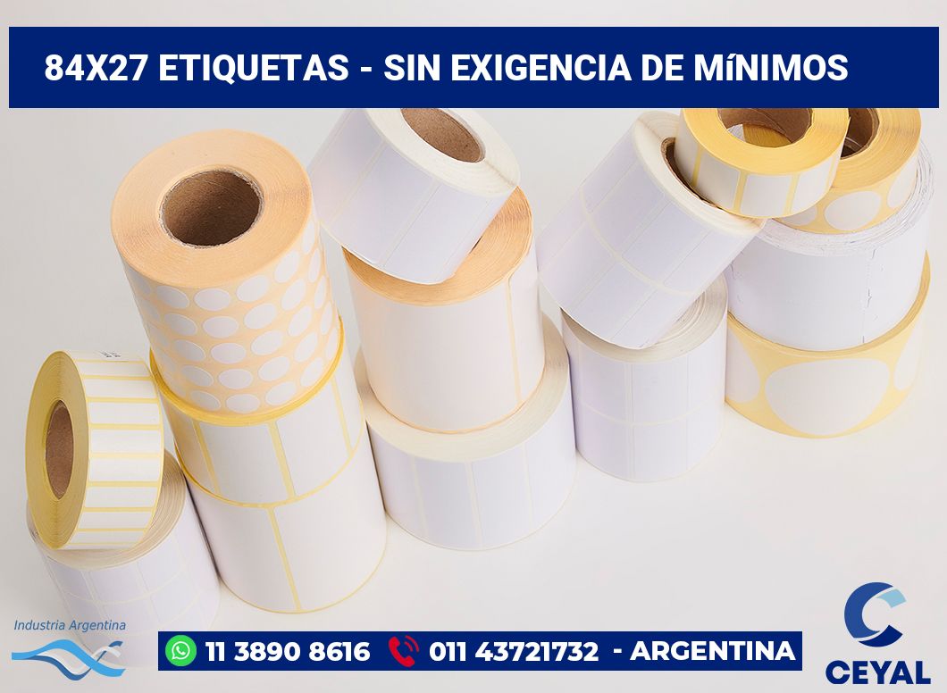 84x27 Etiquetas