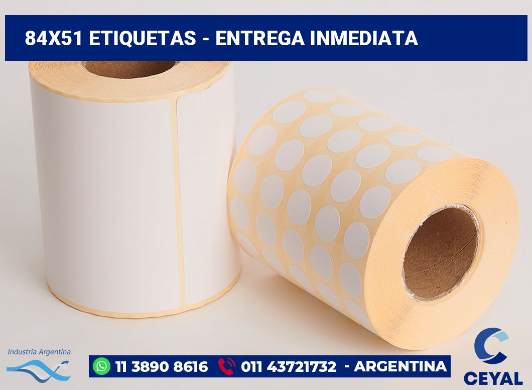 84x51 Etiquetas