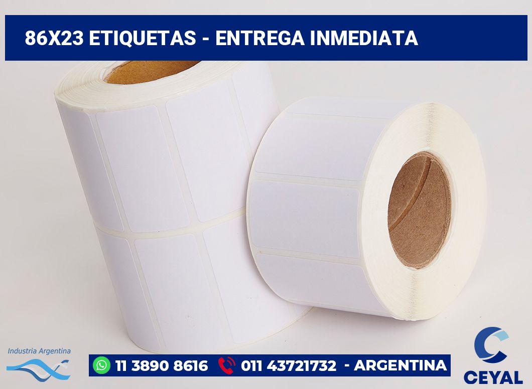 86x23 Etiquetas