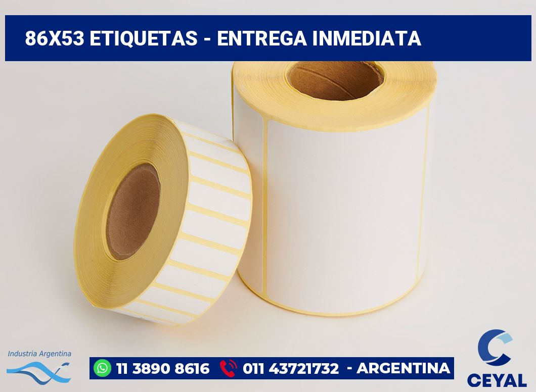 86×53 Etiquetas