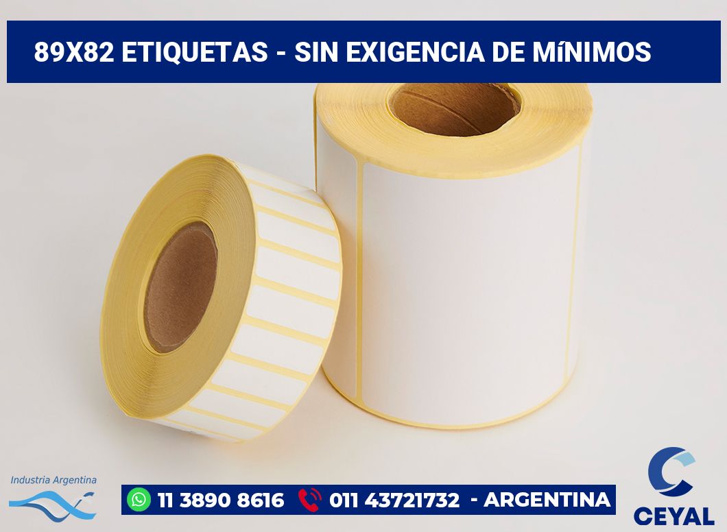 89x82 Etiquetas