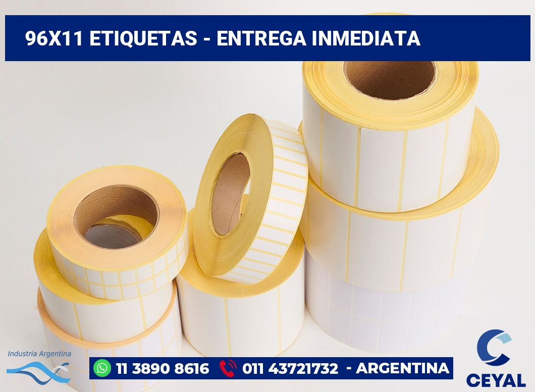 96x11 Etiquetas