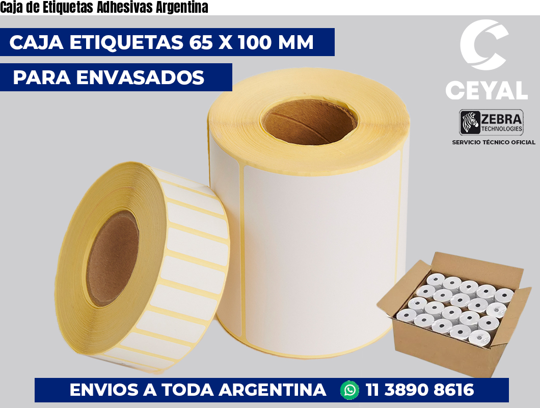 Caja de Etiquetas Adhesivas Argentina