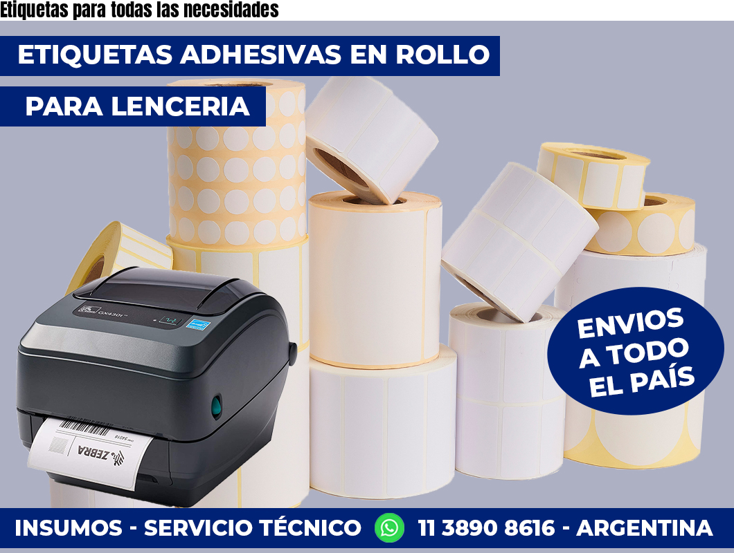 Etiquetas para todas las necesidades