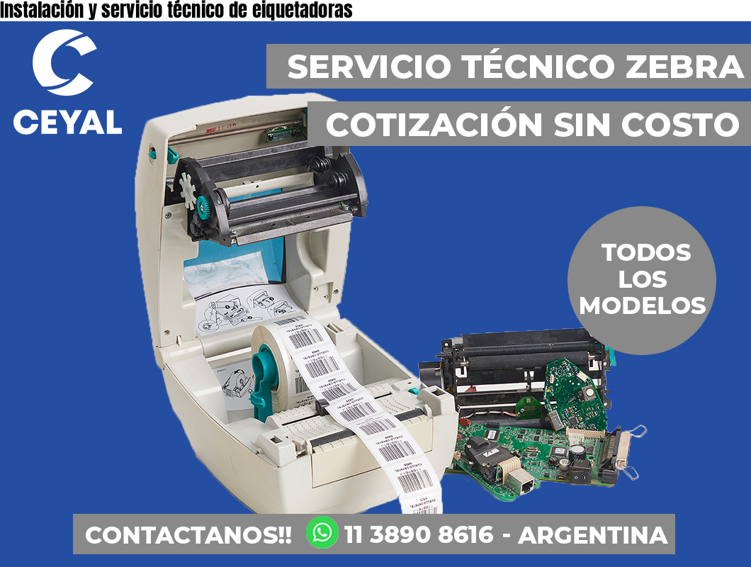 Instalación y servicio técnico de eiquetadoras