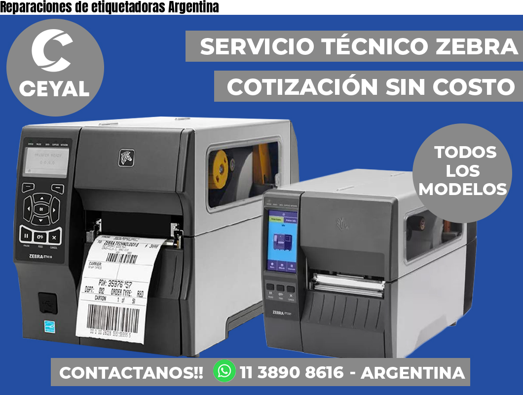 Reparaciones de etiquetadoras Argentina