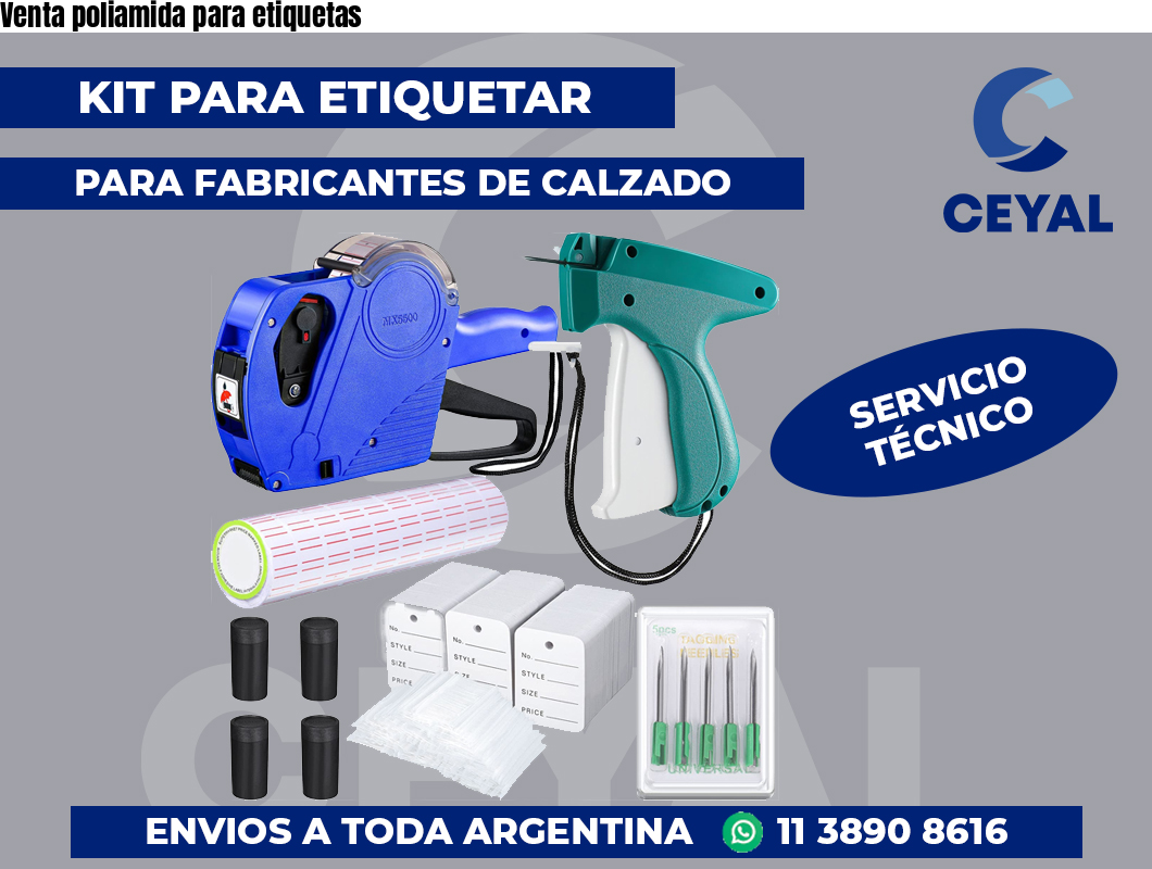 Venta poliamida para etiquetas