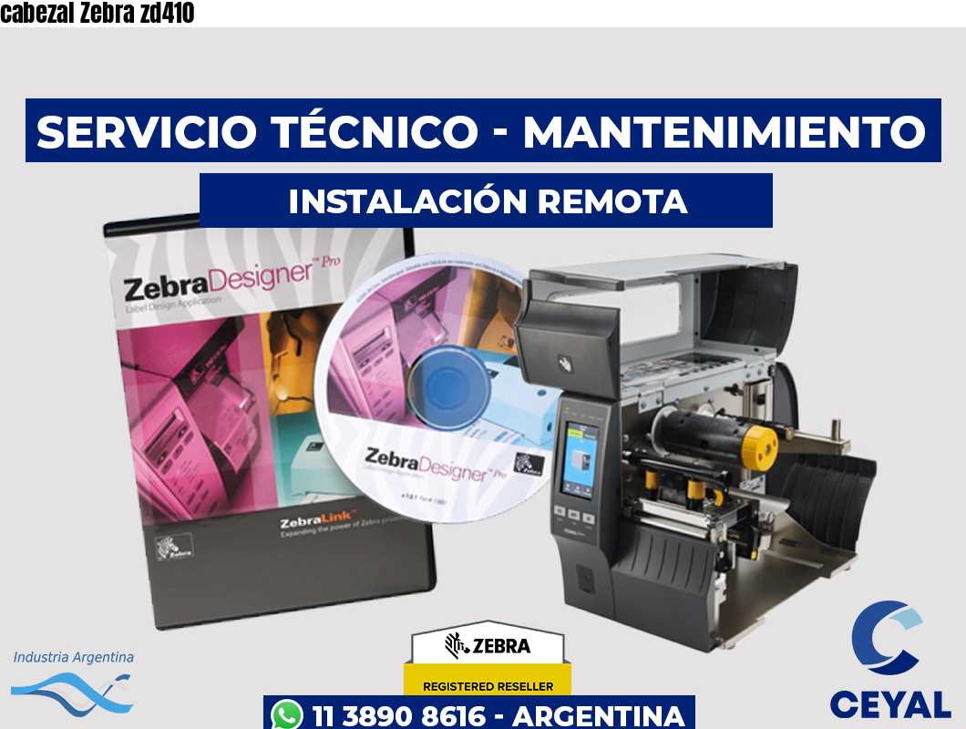 cabezal Zebra zd410