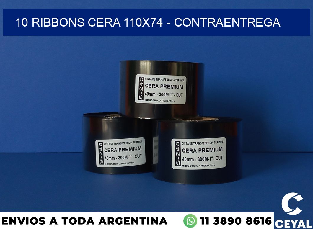 10 Ribbons cera 110×74 – contraentrega
