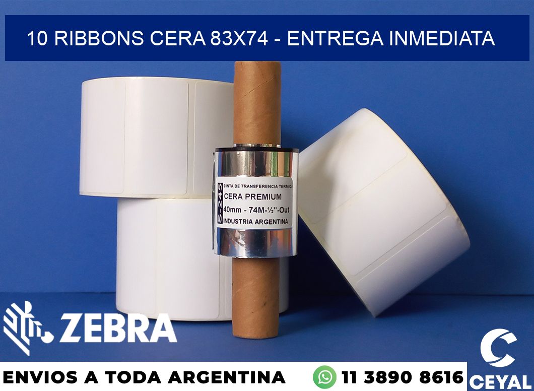 10 Ribbons cera 83x74 - Entrega inmediata