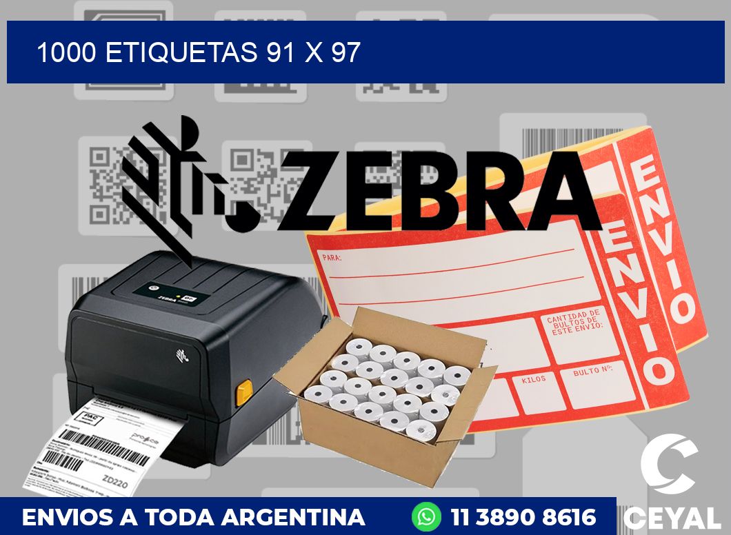 1000 etiquetas 91 x 97
