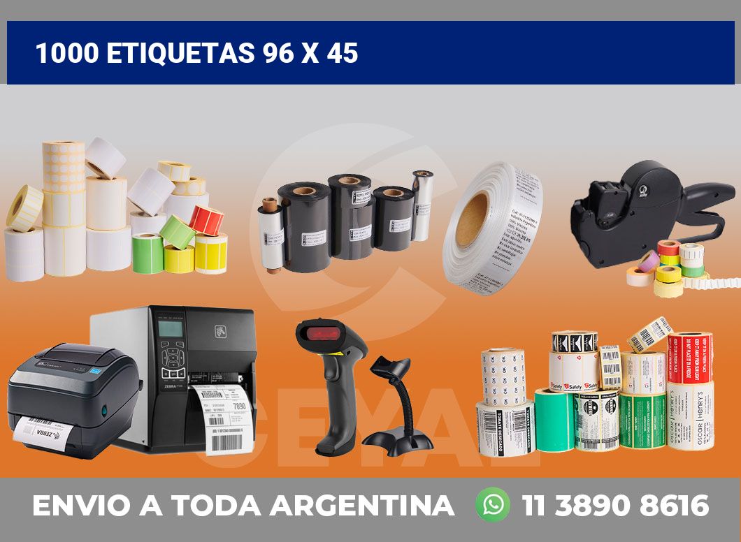 1000 etiquetas 96 x 45