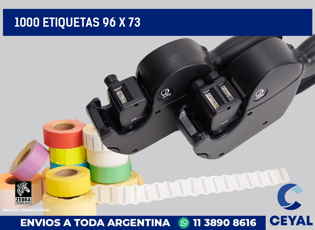 1000 etiquetas 96 x 73