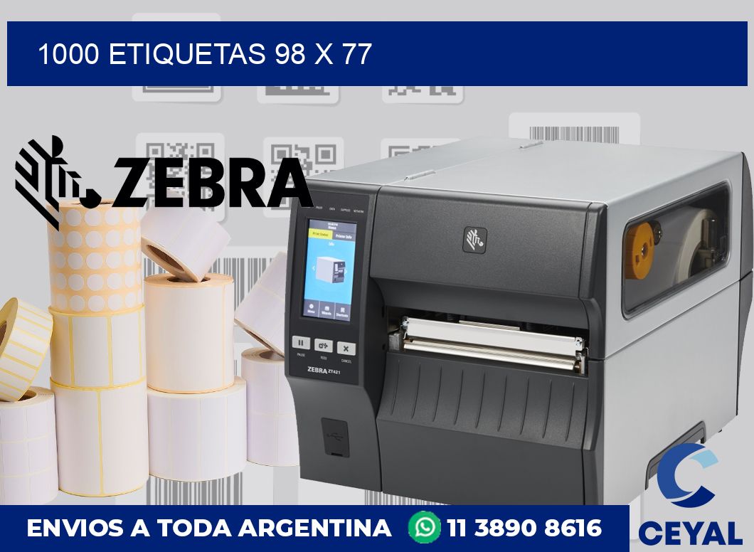 1000 etiquetas 98 x 77