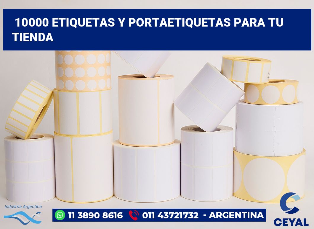 10000 Etiquetas y portaetiquetas para tu tienda