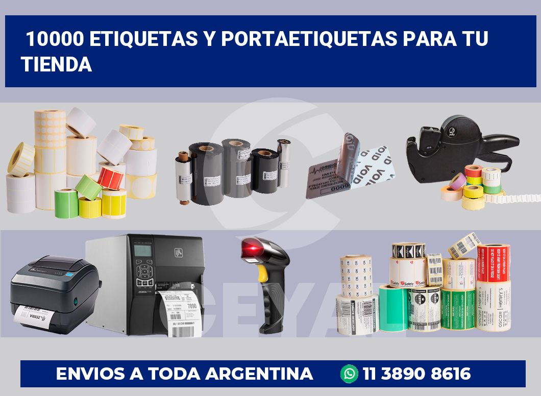 10000 Etiquetas y portaetiquetas para tu tienda